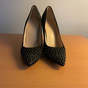 Black Studded Women's Heels